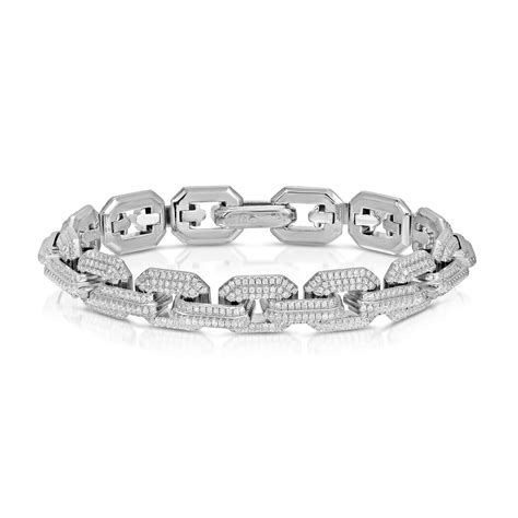 hermes link diamond bracelet